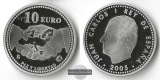 Spanien,  10 Euro 2004  Peace and Liberty in Europe  FM-Frankf...