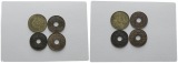Ausland; 4 Kleinmünzen (3x1863)