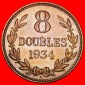 * GROSSBRITANNIEN (1914-1949): GUERNESEY ★ 8 DOUBLES 1934H! ...