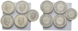 Schweiz, 5 Kleinmünzen; 20/10 Rappen 1991-1996