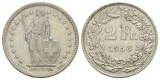 Schweiz, 1 Kleinmünze (2 Franc 1958)