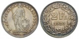 Schweiz, 1 Kleinmünze (2 Franc 1920)