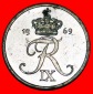 * MONOGRAMM Frederik IX (1899-1972): DÄNEMARK★ 2 OERE 1969 ...