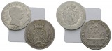 Altdeutschland; 2 Kleinmünzen 1807/1819