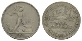 Ausland; Russland; 1/2 Rubel 1924