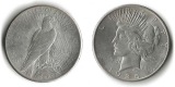USA  1 Dollar  1925   Peacedollar   FM-Frankfurt  Feinsilber: ...