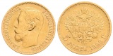 3,87 g Feingold. Zar Nikolaus II. (1894 - 1917)