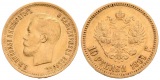 7,74 g Feingold. Zar Nikolaus II. (1894 - 1917)