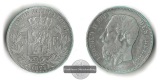 Belgien  5 Francs   1873 Leopold II  FM-Frankfurt Feinsilber: ...