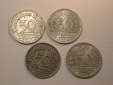 F18  50 Pfennig Weimar  4 Stück in besser  Originalbilder