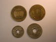 F18  Frankreich  4 Münzen älter   Originalbilder