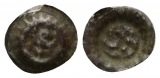 Mittelalter, Mecklenburg; Hohlpfennig; 0,13 g