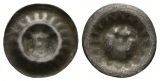 Mittelalter, Mecklenburg; Hohlpfennig; 0,45 g