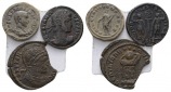 Antike, 3 Kleinmünzen (1x Randabbruch)