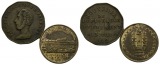Medaillen 1842/1855 (2 Stück), Bronze; 4,91/4,13 g, Ø 24/22 mm