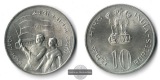 Indien 10 Rupees  1972 Unabhängigkeit FM-Frankfurt  Feinsilbe...