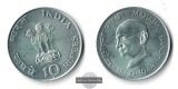 Indien  10 Rupien  1948  Mahatma Ghandi FM-Frankfurt Feinsilbe...