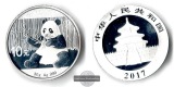 China  10 Yuan  2017  Panda  FM-Frankfurt  Feinsilber: 30g