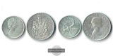 Kanada 25 cents 1968 + 50 Cents 1960 Queen Elizabeth II   FM-F...