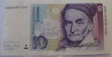 1999, Deutschland, 10 Mark, eine Banknote