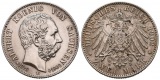 PEUS 6641 Kaiserreich - Sachsen 2 Mark PEUS 6641 Kaiserreich - Sachsen 2 Mark 1902 E Vorzüglich Auf den Tod von Albert