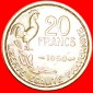 *• 4 PLUMEN!!!★ FRANKREICH ★  20 FRANCS 1950! SCHWANZ! O...