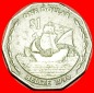 * GROSSBRITANNIEN (1990-2018): BELIZE ★ 1 DOLLAR 1990! SCHIF...