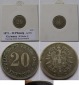 1873, Deutschland, 20 Pfennig (Wilhelm I, großer Schild), Sil...