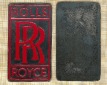 ROLLS ROYCE RR - Emblem rot, - fabrikneu - siehe Bild