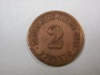 F14  KR  2 Pfennig 1914 F in ss, geputzt  R   Originalbilder