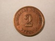 F14  KR  2 Pfennig 1912 F in ss+ gereinigt  Originalbilder