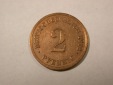 F14  KR  2 Pfennig 1912 G in ss+ gereinigt  Originalbilder