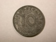 F14  3.Reich  10 Pfennig 1944 G in ss+  Originalbilder