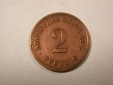 F14  KR  2 Pfennig  1915 E in ss+, geputzt   Originalbilder