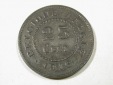 F14  Belgien  25 Centime  1916 in vz-st !  Originalbilder