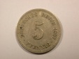 F16  KR  5 Pfennig 1907 A in ss/ss+  Originalbilder