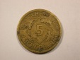 F16  Weimar  5 Reichs Pfennig 1925 A in ss   Originalbilder