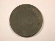 F16  3.Reich  10 Pfennig  1940 F in ss   Originalbilder