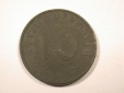 F16  3.Reich  10 Pfennig  1942 E in ss/ss+  Originalbilder