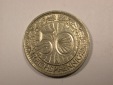 F16  Weimar  50 Pfennig  1929 A in ss+ Originalbilder