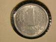 F04  DDR  1 Pfennig 1978 in vz+  Originalbilder