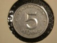 F04  DDR  5 Pfennig 1950 A in ss/ss+  Originalbilder