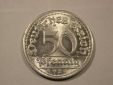 F17  Weimar  50 Pfennig 1921 D in st    Originalbilder