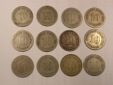 F18  KR Posten  10 Pfennig  1874-1889  12 Stück  Originalbilder