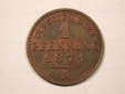 F19 Preussen  1 Pfennig 1971 A in vz/vz+  Originalbilder