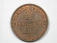 F19 Preussen  2 Pfennig 1867 C in f.ST   Originalbilder