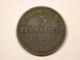 F19 Preussen  3 Pfennig 1870 A in ss+/ss-vz  Originalbilder