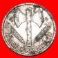 * AXT & GETREIDE ZWEIGE: FRANKREICH ★ 50 CENTIMES 1944B VICH...