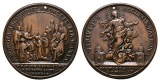 Linnartz VATIKAN Benedikt XIV. Bronzemedaille 1755 Weihe Paolo...