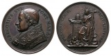 Linnartz VATIKAN Gregor XVI. Bronzemedaille 1831 (Girometti) v...